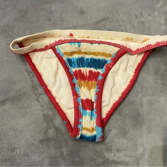 New! Beach Riot Becca Primary Dip Dye Bikini Swim Bottom 24991 - Picture 2 of 6